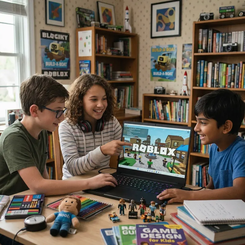 Alumnos en el curso Roblox Game Maker